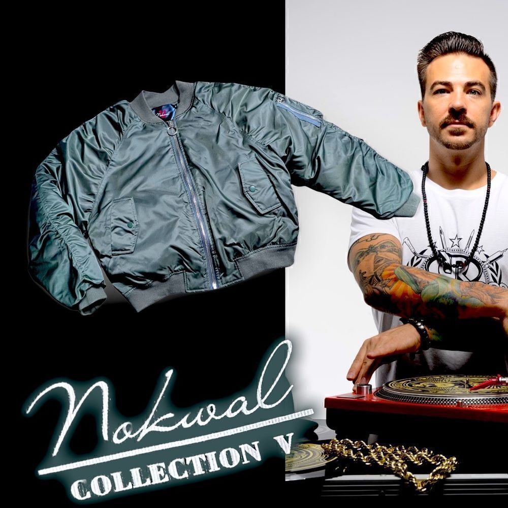NOKWAL Collection V BOMBER JACKET Military Green Mens Medium